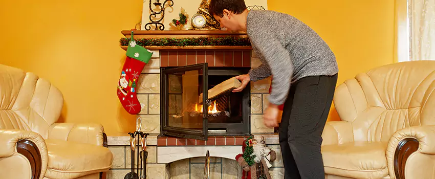 Rusted Metal Fireplace Restoration in Somerton, Arizona